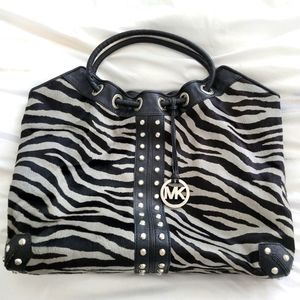 Michael Kors Calf Hair Zebra Tote